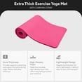 thumbnail image 4 of BalanceFrom Yoga Mat, 1" Extra Thick Exercise Pilates Workout Mat, 71"x24", Pinkish, 4 of 9