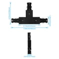 thumbnail image 3 of H Track T Connector, H Type Single Circuit 3-Wire-1 Track Lighting Kit, Corner Joiner, UL Listed, Flame Retardant Material, for H Track System, 3 Years Warranty, 120V, Black, 3 of 7