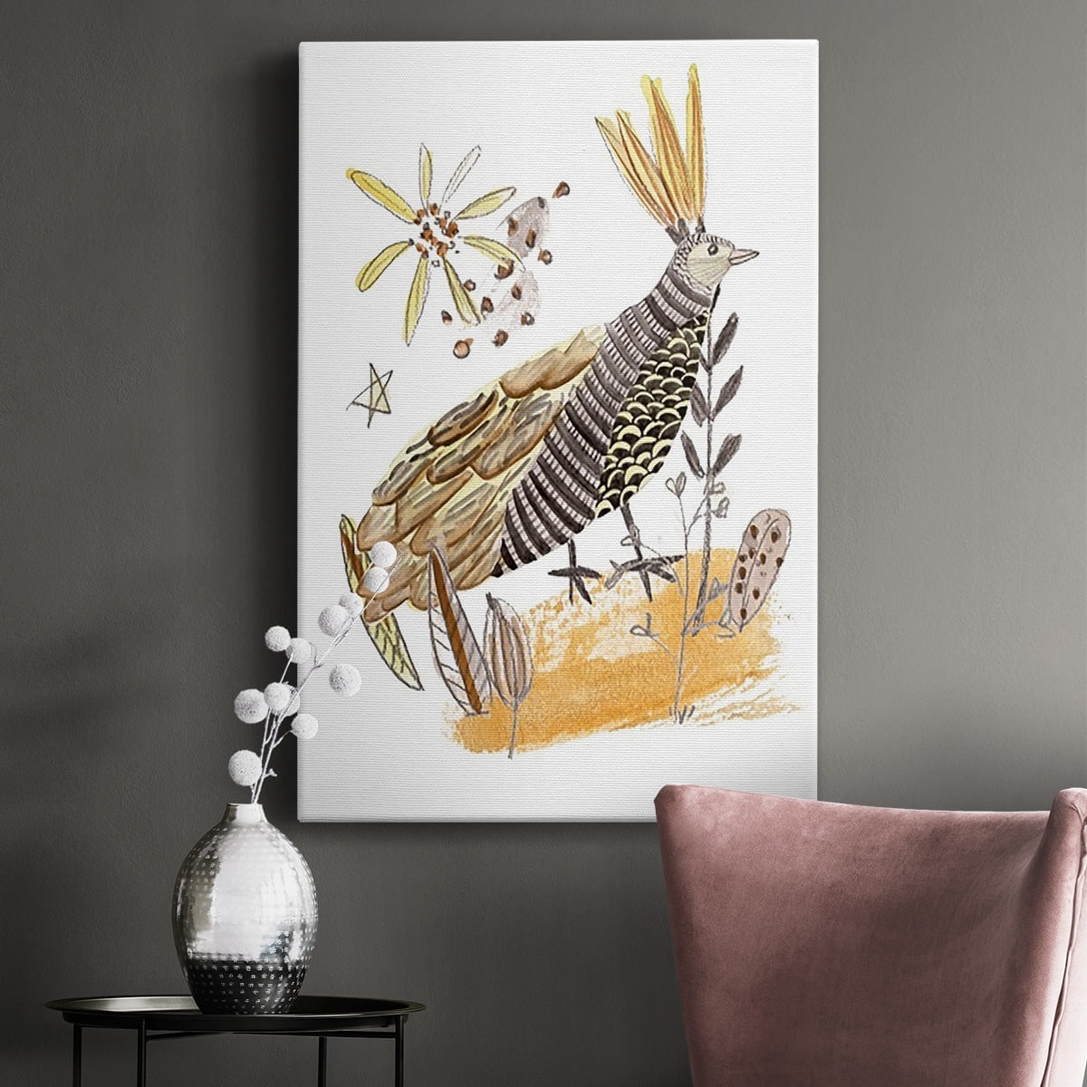 Glowing Garden at Dusk III Premium Gallery Wrapped Canvas - Ready to Hang