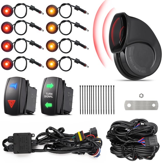 Kit de intermitentes Ehaho ATV UTV con bocina 110dB SXS UTV Street Legal