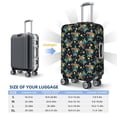 thumbnail image 4 of Hirioo Colorful Turtles for Elasticity Suitcase Cover (No luggage Included) Durable Luggage Protector Fits 18-32 Inch Luggage-Small, 4 of 7