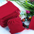 thumbnail image 2 of 2-4 pieces 50Pcs Soft Velvet Drawstring Pouch Wedding Favor Pouch / Gift Bag 2 Pcs, 2 of 10