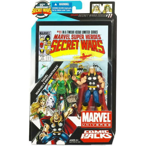 Secret Wars Comic Packs Thor & Marvel's Enchantress Action Figure 2-Pack (25th Anniversary)