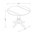 HomeStock 5 Piece Kitchen Table Set Contains A Round Dining Table With Dropleaf And 4 Parson