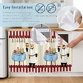thumbnail image 5 of Chef Cabinet Curtain 32"Wx55"L, Dustproof Pantry Door Curtain with Self Adhesive Tape, Red Fruit Cake Hat Kitchen Gourmet Vintage Tall Storage Cover Privacy Drape for Bathroom Kitchen Laundry Room, 5 of 9