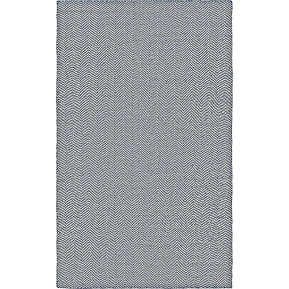 Couristan Cottages Bungalow Reversible Indoor/Outdoor Area Rug, 5' x 8', Navy