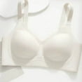 thumbnail image 3 of Arlun Wireless Bras for Women Soft Comfortable No Underwire T Shirt Bralettes Smooth Seamless Full Coverage Everyday Bras with Support Solid Color White XL, 3 of 3