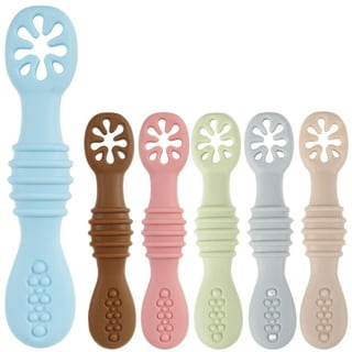 Nooli First Self-Feeding Utensils: USA-Made, BPA-Free Spoon & Fork Set for  Babies & Toddlers Ages 6+ Months, Anti-Choke Shield, Easy-Grip Handles for  Baby-Led Weaning and Independent Eating (Lavender) 
