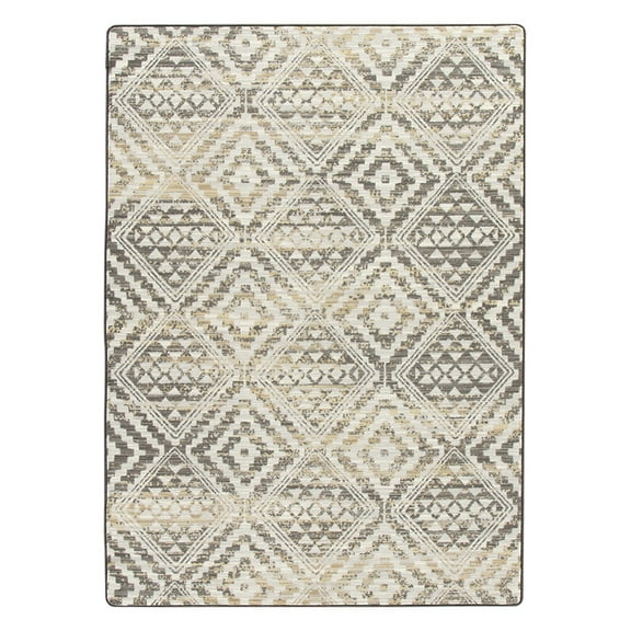 Milliken Drayton Area Rug 4000173933 Kenten Soft Diagonal Half-Brick 3' 10" x  5' 4" Rectangle
