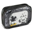 thumbnail image 4 of Mickey Mouse Cosmetic Case Set, 3 Piece Set Travel Cosmetic Pouch for Kids & Adults Black Mickey, 4 of 5