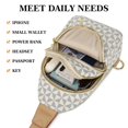 thumbnail image 4 of Bolso bandolera INICAT de piel, bolso de pecho, blanco, 4 of 7