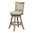 thumbnail image 3 of Linon Tift Full Back Wood Counter Stool, 25.75" Seat Height, Driftwood Finish with Gray Fabric, 3 of 4