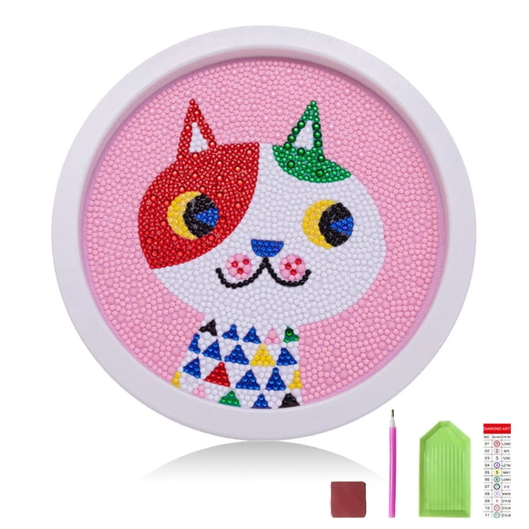 DIY Mini diamante pintura pluma Kit de lienzo punto de cruz niños acrílico diamantes de imitación bordado juguete educativo arte con marco tipo 7 5D Scienceny HA008958-07