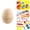 1 EGG, variant on Easter Fillable Paper Pulp Egg Painting Kit with 10 Eggs 6 Colors Acrylic Paint and 2 Brushes for DIY Crafts Easter Egg Hunt and Family Activities