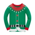 thumbnail image 2 of Popshion Little Boys Girls Christmas Elf Pajamas Sets for Toddler 100% Cotton Pjs Set kids 2 Piece Long Sleeve Sleepwear 8T/6904, 2 of 6