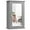 Gray, variant on Giantex Bathroom Medicine Cabinet with Mirror, Wall Mounted Storage Cabinet with Reversible Door and Adjustable Shelf, White
