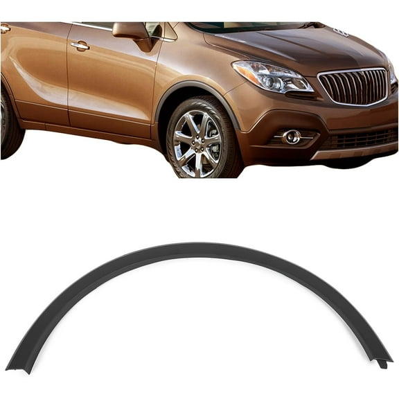 Kojem Wheel Arch Molding Fender Flare for 2013-2022 Buick Encore Replacement for 95275469 GM1291247 ABS Plastic Black - Front Passenger Side
