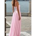 thumbnail image 2 of Elegant Pink Spaghetti Strap Pleated Maxi Dress For Wedding Guest Formal Summer Occasion, 2 of 7