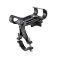 thumbnail image 3 of Soporte para teléfono de bicicleta con abrazadera ajustable para scooter, antideslizante, fácil de instalar, para ciclismo Negro, 3 of 9