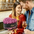 thumbnail image 4 of GLAMOUR BOUTIQUE 27-Piece Forever Flowers Heart Shape Box - Preserved Roses, Immortal Roses That Last A Year - Eternal Rose Preserved Flowers for Delivery Prime Mothers Day & Valentines Day - Pink, 4 of 9