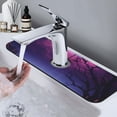 thumbnail image 7 of Pofeuu Purple Moon Tree Night Sky Print Splash Guard for Sink Faucet Sink Gadgets-Splash Guard Behind Faucet Drip Catcher for Kitchen, Bathroom,Sink Mat, 7 of 7
