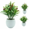 thumbnail image 1 of SPRING PARK Artificial Flower Berry Potted Plants Bonsai, Fake Plants for Home Office Decor, 1 of 6