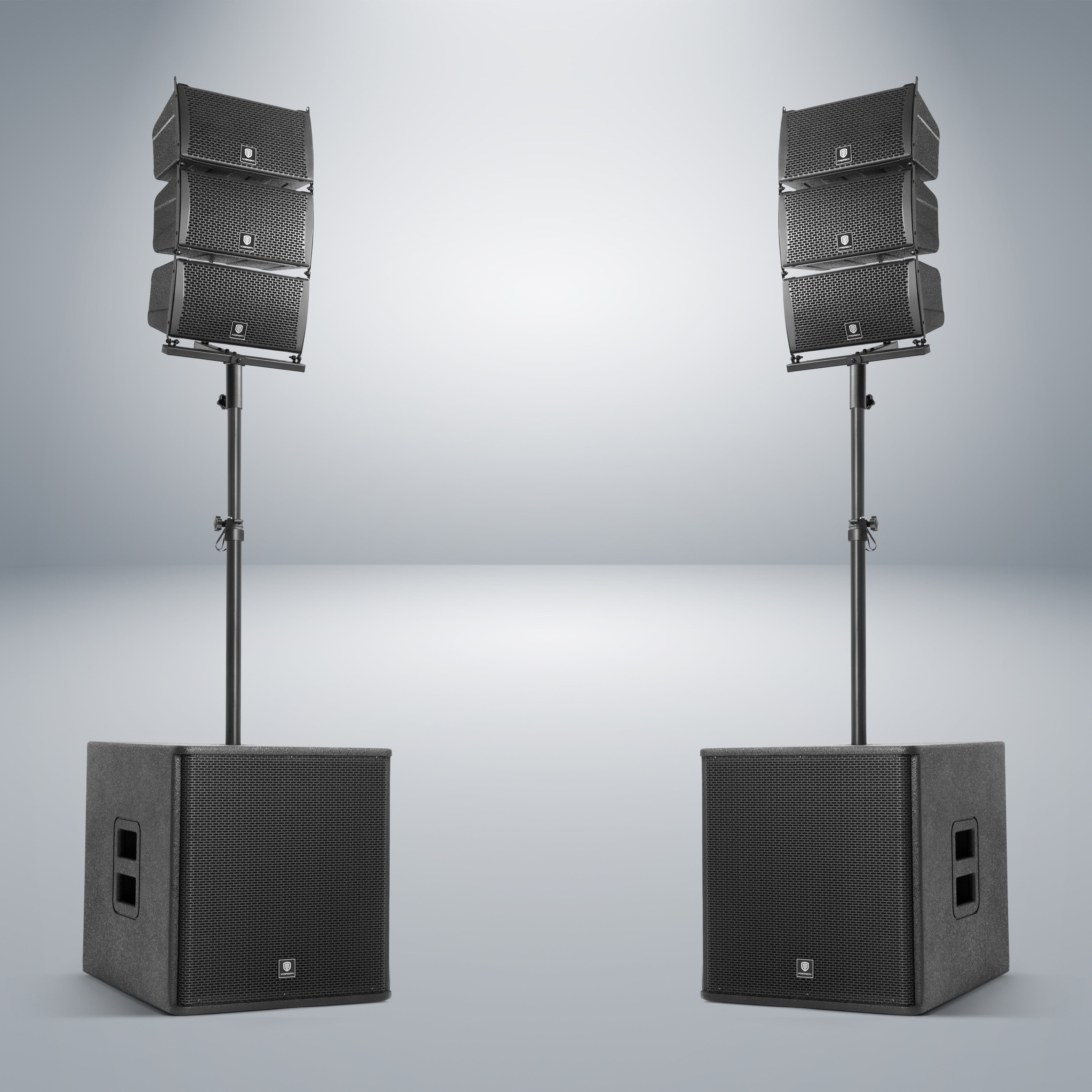 8000W P.M.P.O. PRORECK CLUB 8000 15-inch 8000W 2.2 Channel DJ Powered Line Array Speaker with Wireless for Large Parties