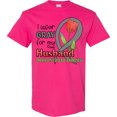 thumbnail image 3 of Inktastic I Wear Gray for My Husband Parkinsons Disease Awareness with Tulip T-Shirt, 3 of 5