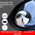 thumbnail image 4 of Guardoinrt 1 Pair Glass Automotive Blind Spot Mirror Detachable Self-adhesive Reflective Frameless Wide Angle Driving Rearview, 4 of 6