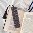 thumbnail image 4 of Kdxio Colorful Floral Print Metal Tassel Bookmarks,Perfect Gift for Art Lovers and Bookworms Metal Bookmarks for Women, 4 of 8