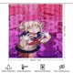 thumbnail image 2 of Himiko Toga - Juego de 4 cortinas de ducha con alfombrillas antideslizantes, tapa de inodoro y alfombrilla de baño, cortina de ducha impermeable con decoración de dibujos animados para baño con 12, 2 of 8