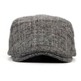 thumbnail image 5 of Visland Men Newsboy Cap, Fashion Vintage Casual Striped Button Design Soft Skin-friendly Woolen Winter Hand Warm Gatsby Flat Cap Irish Hat for Daily Wear, 5 of 8