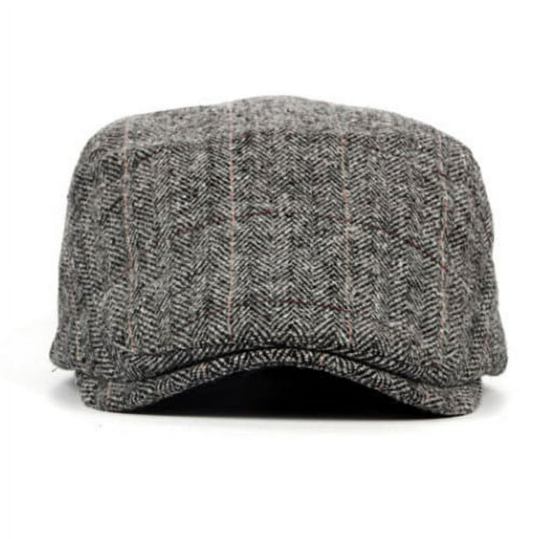 Visland Men Newsboy Cap, Fashion Vintage Casual Striped Button