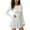 White(New), variant on PFRNLF Women's Square Neck Ruffle Hem Mini Dress Ruched Waist Long Sleeve Corset Short Party Dresses