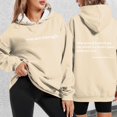 thumbnail image 2 of Letter Print Hoodies for Women Long Sleeve Sweatshirt Fall Casual Pullover Top, 2 of 4