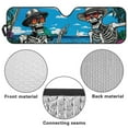 thumbnail image 6 of Jeiento Funny Skeleton Windshield Sun Shade Compatible with Wrangler JK JKU TJ, Foldable Windshield Sunshade Sun Visor Blocks UV Rays, Sun Shade Shield Protector, 6 of 6