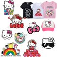 thumbnail image 2 of Sanrio HelloKitty pegatina de ropa de transferencia caliente, dibujos animados DIY, transferencia de calor, camiseta para niños, Sudadera con capucha, apliques, parches, transferencia de hierro, 2 of 4
