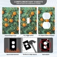 thumbnail image 3 of Yayeee Blank Wall Plate Cover 1-Gang 4.5"x2.7" Home Unused Decorative Outlet, Orange Tree Pattern, 3 of 7