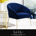 thumbnail image 1 of Nicole Miller Accent Chair Achilles Barrel Style, 1 of 10