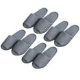 thumbnail image 2 of Shuliwen hotel slippers 4 Pairs of Male Disposable Slippers Portable Folding Slippers for Travel Hotel (Grey), 2 of 5