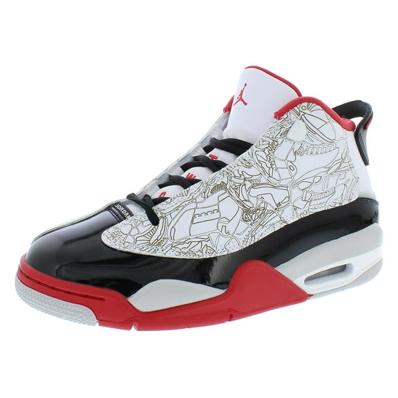 Nike Air Jordan Dub Zero GS Boys Shoes Size 5, Color: White/True Red/Black