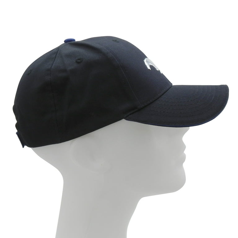 Chrome Baseball Cap Black Pony Embossed Ford Looking Mustang