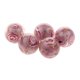 thumbnail image 1 of de Flores de 5x Artesanales Spacer Bead Joyería Fabricación de 12mm , Púrpura, 12mm Macarena grano de color esmalte, 1 of 8