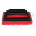 thumbnail image 2 of OULII 3pcs Screenprinting Brush Red PP For Cleaning In Textile Applications, 2 of 4