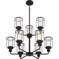 thumbnail image 2 of Quoizel Ludlow 9-Light 24" Transitional Chandelier in Earth Black, 2 of 5
