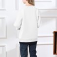 thumbnail image 4 of Alphabet Graphic Pullover Sweatshirt for Children's Long Sleeve Crewneck Top Soft Casual Loose Fit Comfortable Wear, 4 of 5