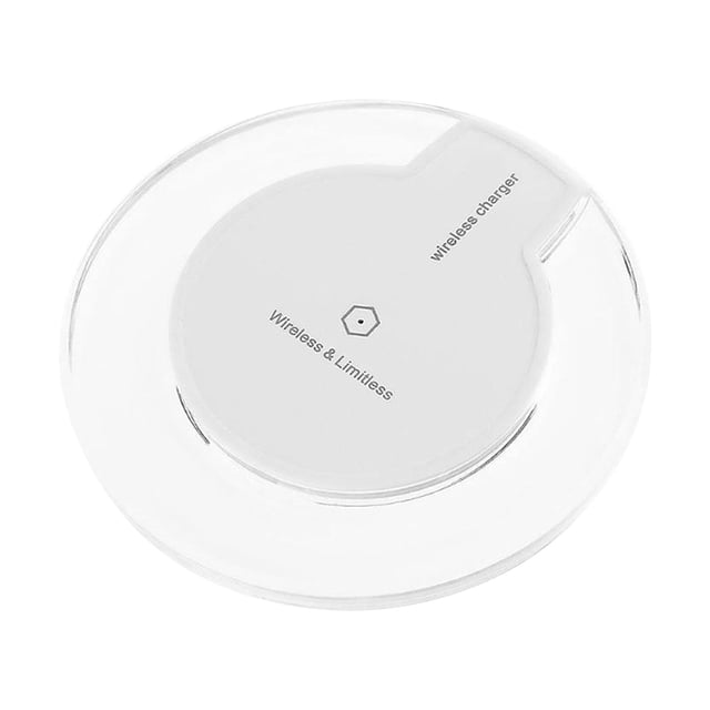 Yeacher Wireless Charger for iOS/Android Phones Portable Wireless Charging Pad Flexible Power Supply Triple Protection, White