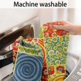 thumbnail image 5 of Pioneer Flower Floral Print Pattern Bathroom Rugs Mat, Non Slip Microfiber Bathroom Rug with Rubber Backing, Soft Mats for Bathroom Floor Tub Shower, 17"x30", 5 of 5