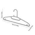 thumbnail image 3 of 10-Pack Non-Slip Plastic Hangers - Space-Saving Household Closet Organizers with Windproof Hooks (Gray/White), 3 of 6