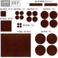 thumbnail image 6 of X-Protector Felt Furniture Pads - 357 Pcs Brown - Felt Pads for Furniture Feet - Protect Hard Floors, 6 of 7